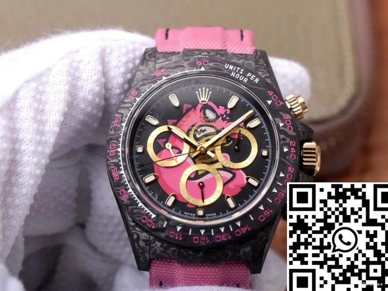 Cosmos Dial Carbon Fiber Edition Pink Rolex Chronograph Dragon Exploded Daytona 1115